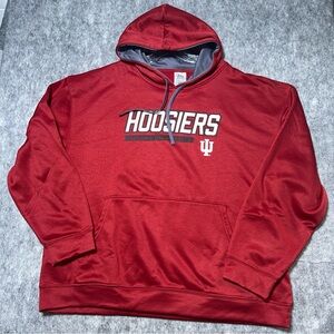 Pro Edge Red Hoosiers Men's Hoodie